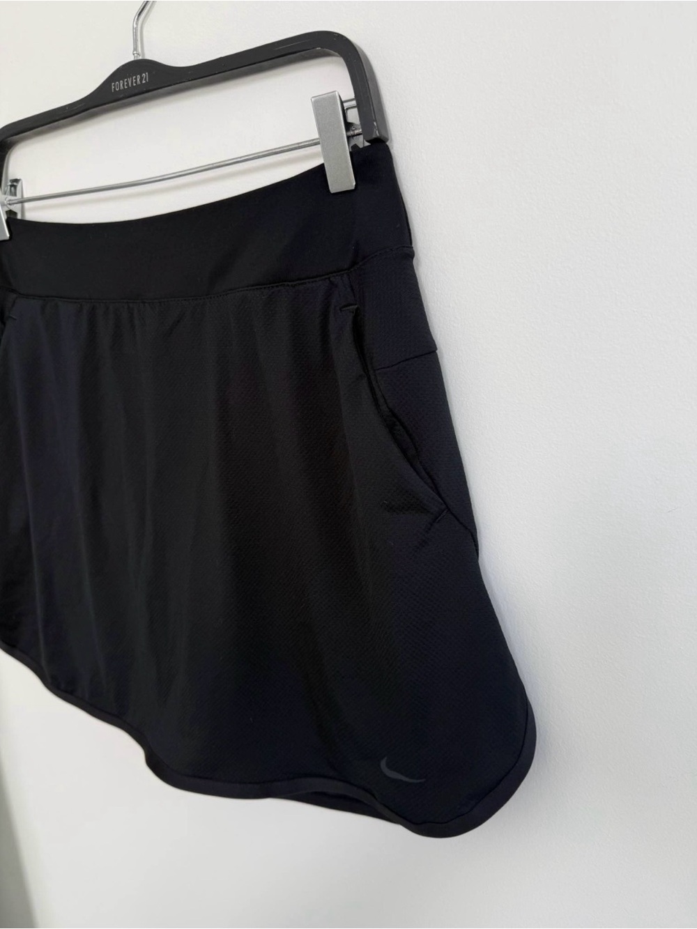 Nike Black Performance Tennis Skirt with Subtle Swoosh - Picture 2 of 6